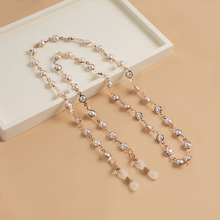 Elegant Pearl-Linked Eyewear Chain Kalsten
