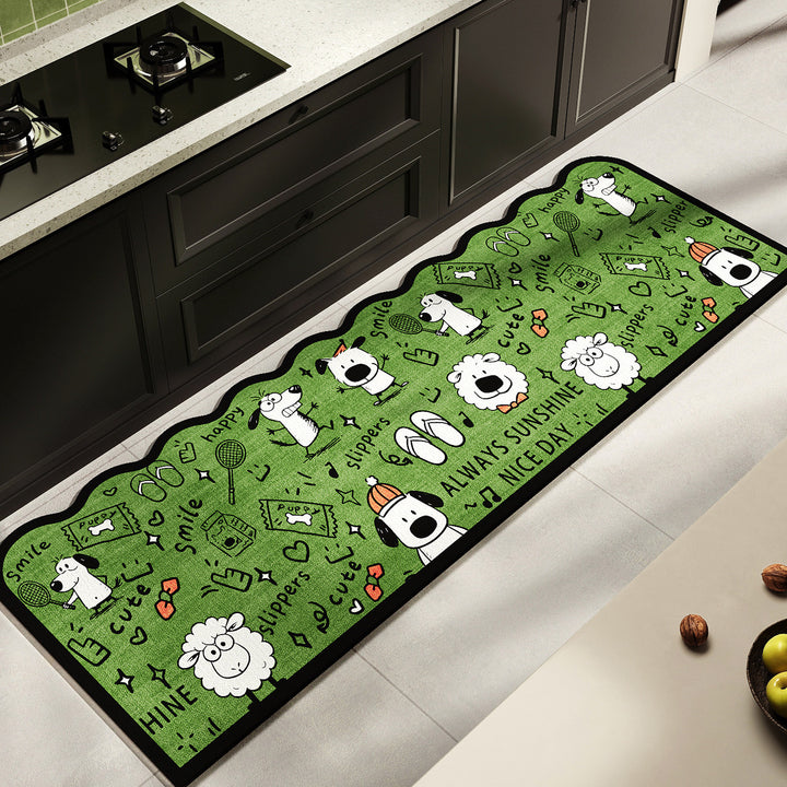Fun-Themed Kitchen Runner Mat Kalsten