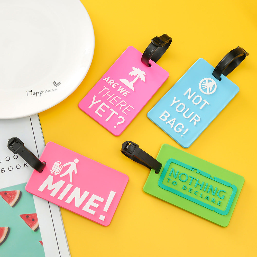 Unisex Luggage Tag with Motivating Holiday Message Kalsten
