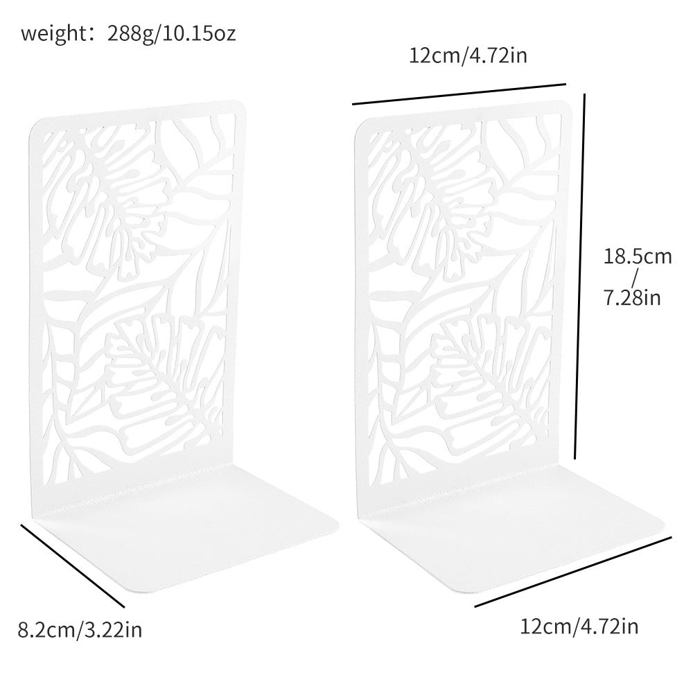 Decorative Leaf Design Bookends
