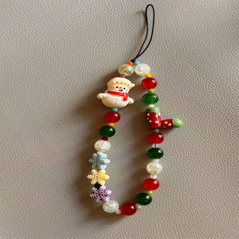 Festive Charm Beaded Phone Lanyard Kalsten