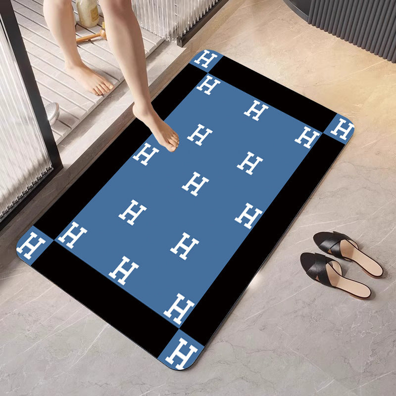Stylish Patterned Bath Mat Kalsten