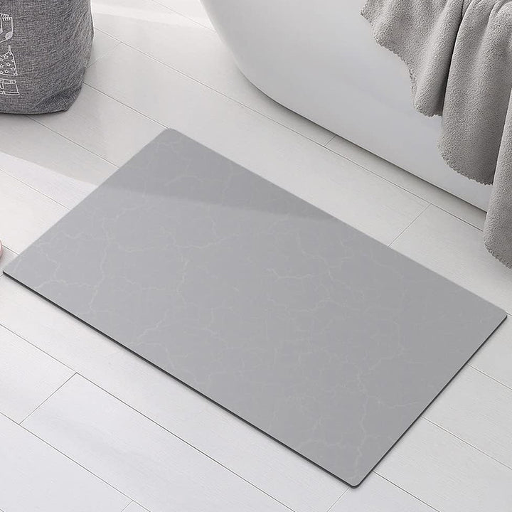 Luxurious Marble-Patterned Bath Mat Kalsten