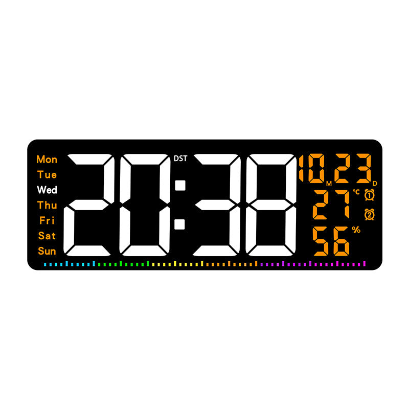 Digital alarm clock with large LED display and weather data Kalsten