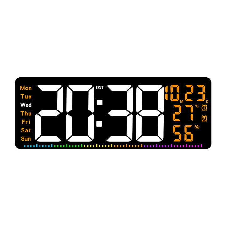 Digital alarm clock with large LED display and weather data Kalsten