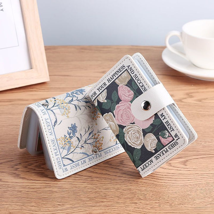 Elegant Rose Print Wallet Kalsten