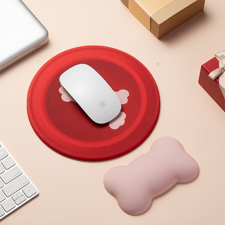 Creative Bone-Themed Mouse Pad with Soft Wrist Rest