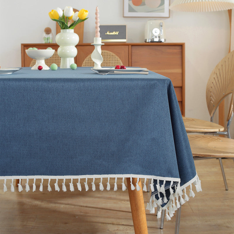 Elegant Tassel Tablecloth