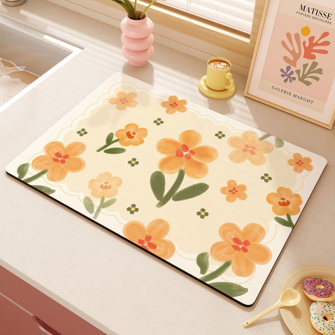 Cute Heart-Themed Kitchen Mat Kalsten