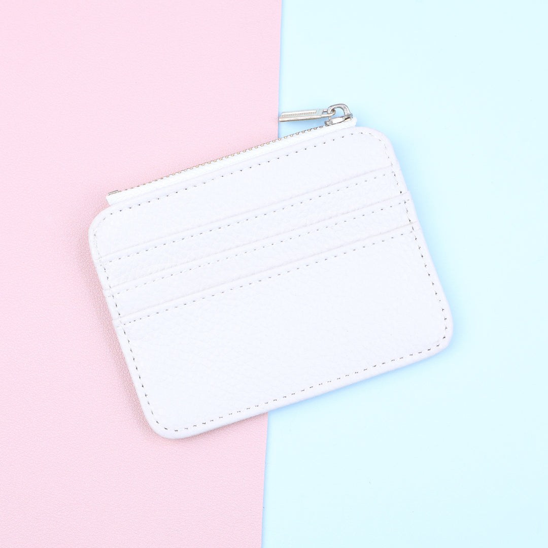 Leather Zippered Card Holder