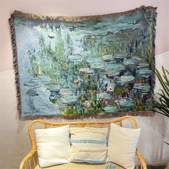 Decorative Watercolor Tapestry Blanket
