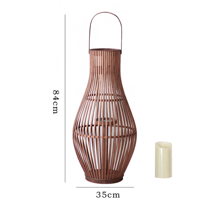 Elegant Rattan Lantern Kalsten