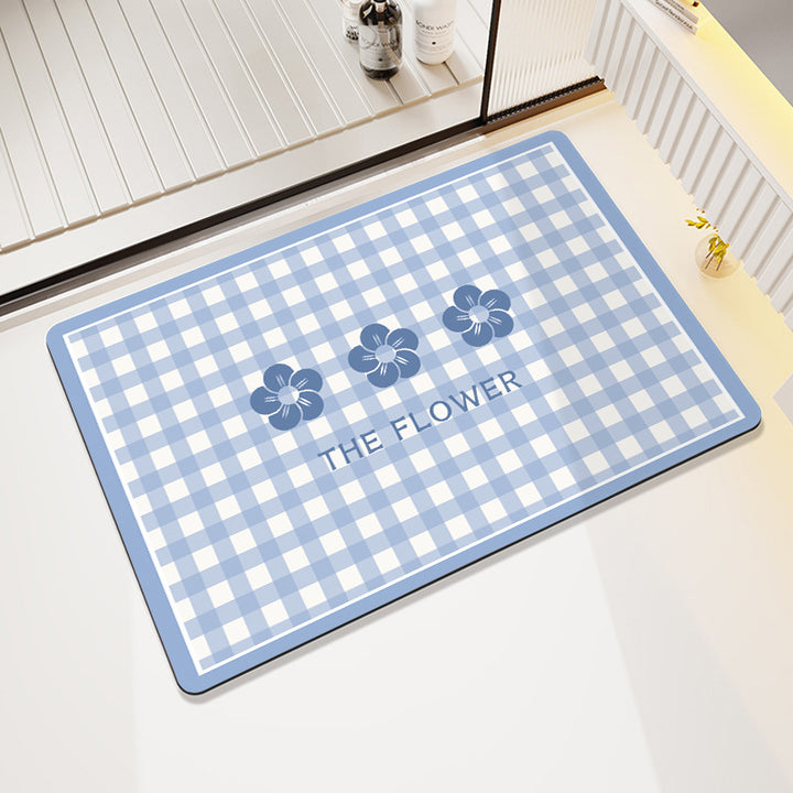 Cheerful Floral Design Indoor Area Mat Kalsten