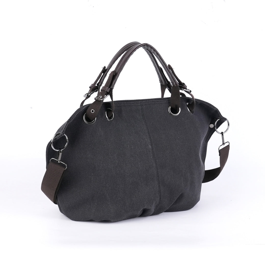 Stylish Multi-Pocket Canvas Handbag Kalsten
