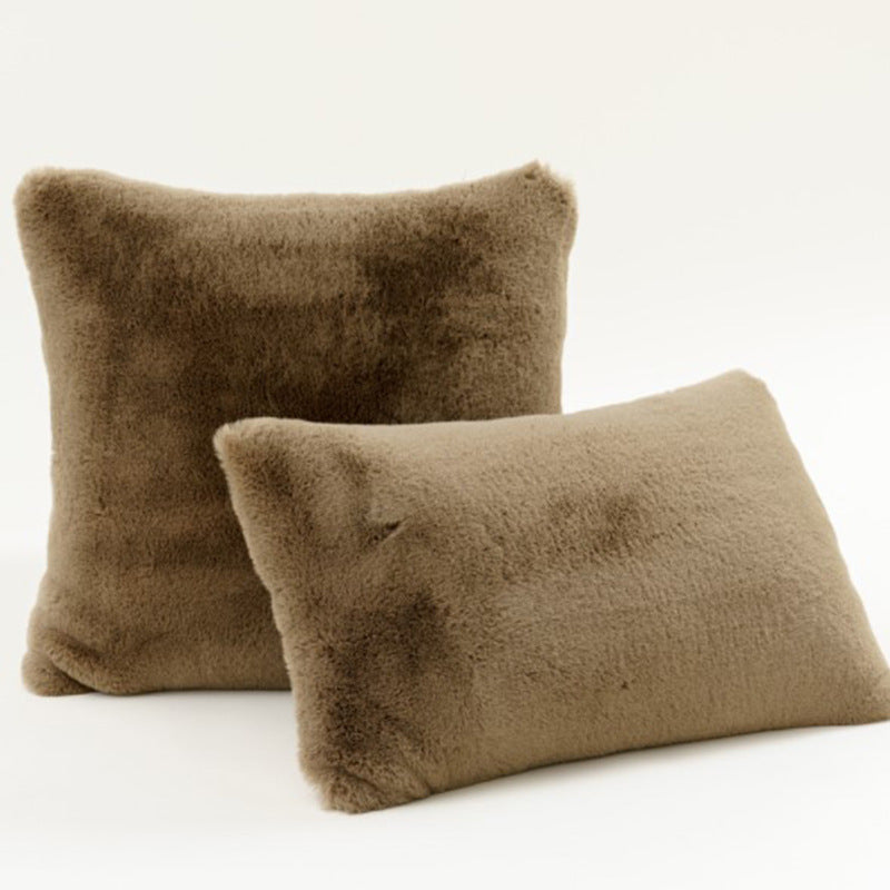 Plush Texture Decorative Pillow