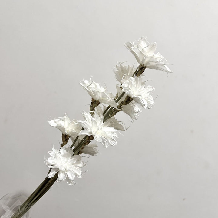 Lifelike Floral Stem Bouquet with Textured Petals