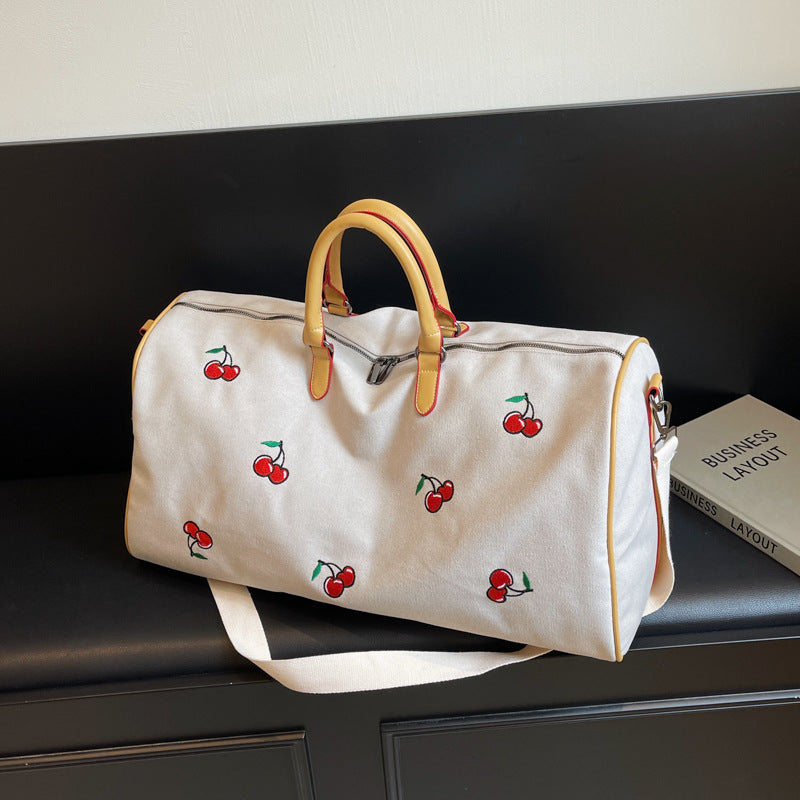 Fashionable Embroidered Weekend Travel Duffel Bag Kalsten