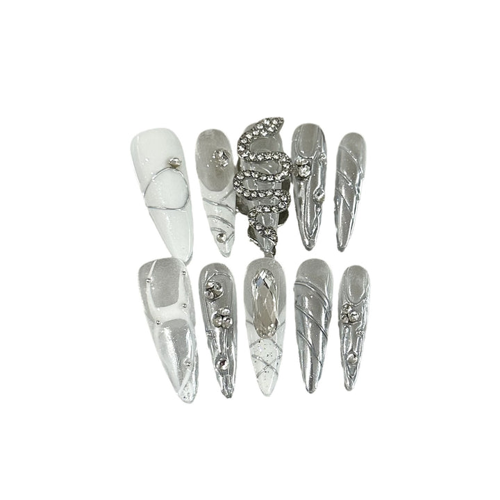 Glamorous Themed Press-On Nail Set