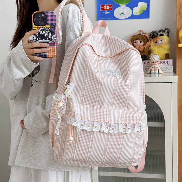 Stylish Striped Design Backpack Kalsten