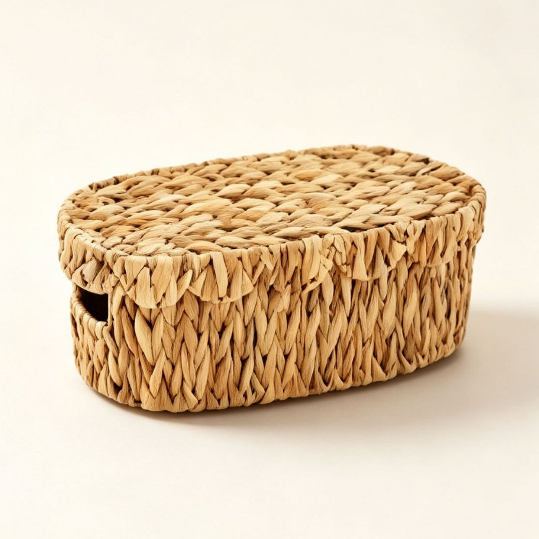 Oval Woven Storage Basket Kalsten