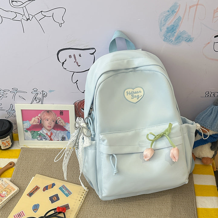 Floral-Embellished Casual Backpack Kalsten