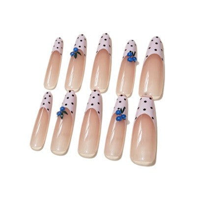 Chic Polka Dot Press-On Nail Tips Kalsten