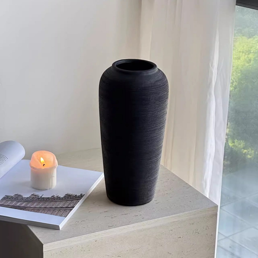 Elegant Textured Ceramic Vase