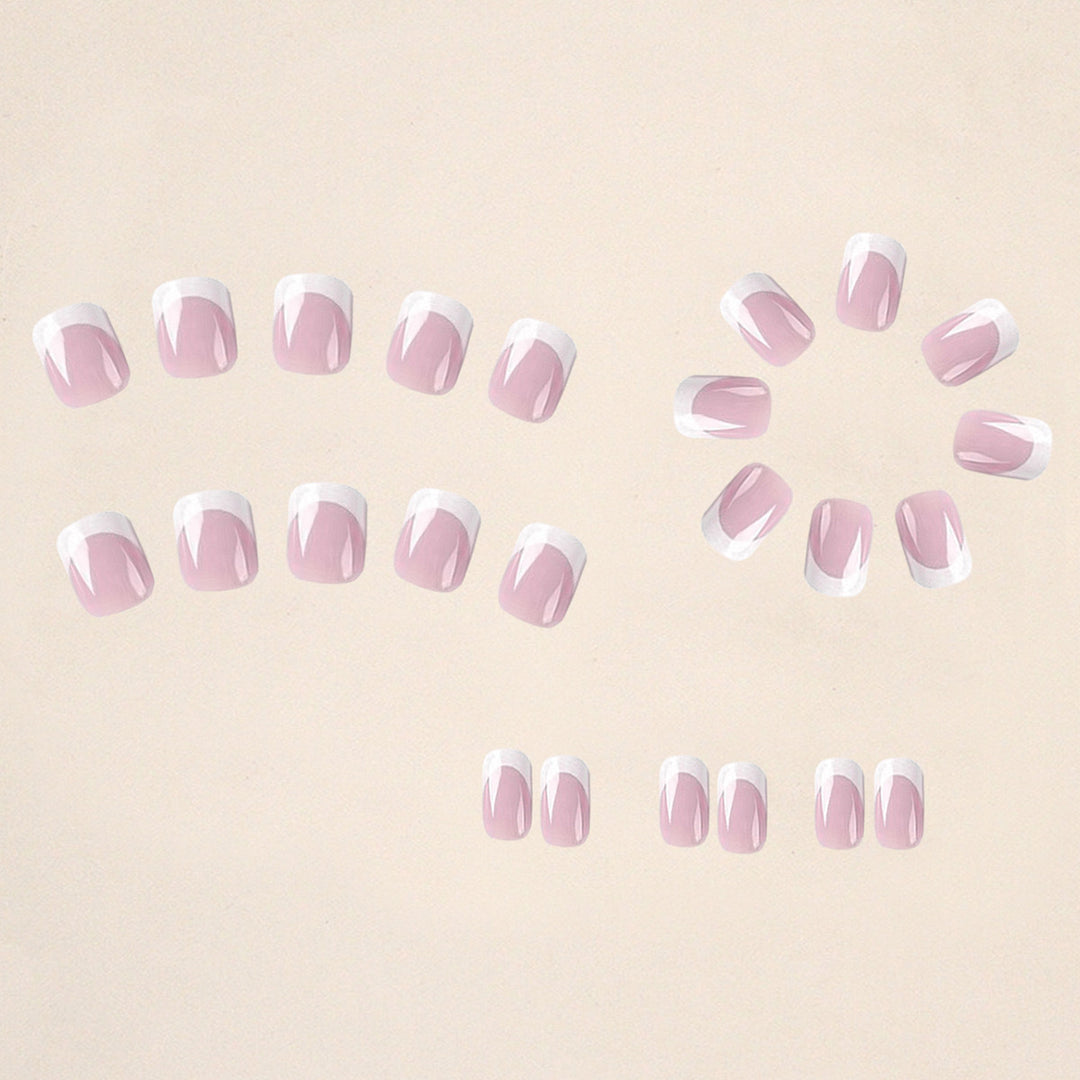 Acrylic nail set with elegant French tips Kalsten