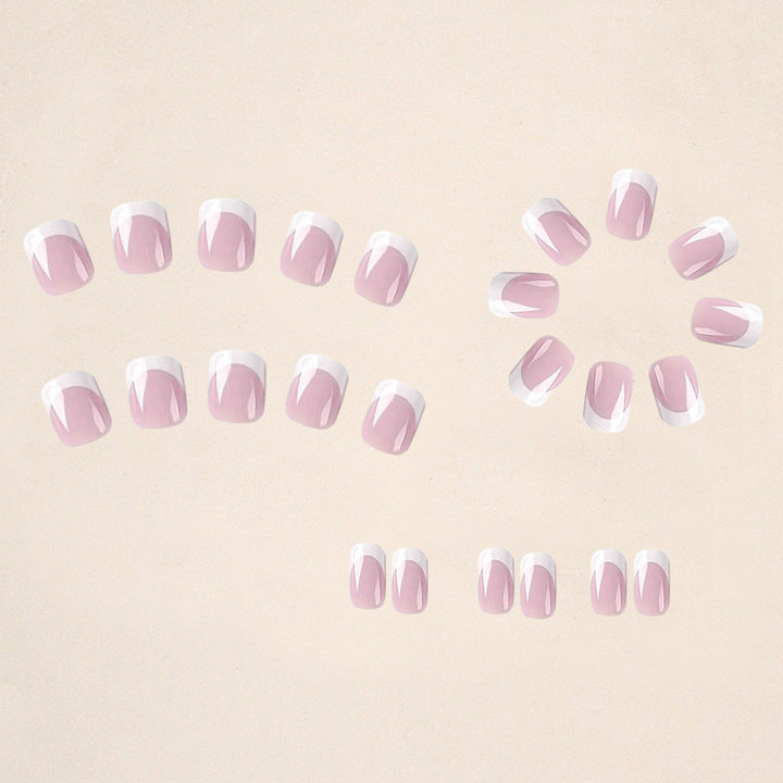 Acrylic nail set with elegant French tips Kalsten