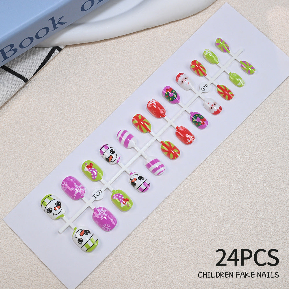 Children's Fun Holiday-Themed Fake Nail Set Kalsten