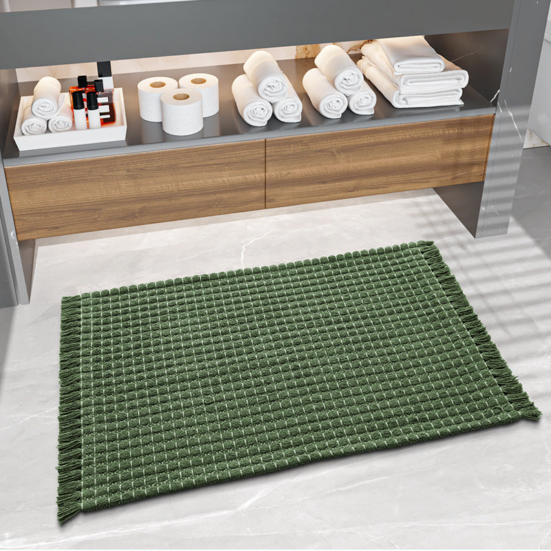 Textured Woven Bath Rug
