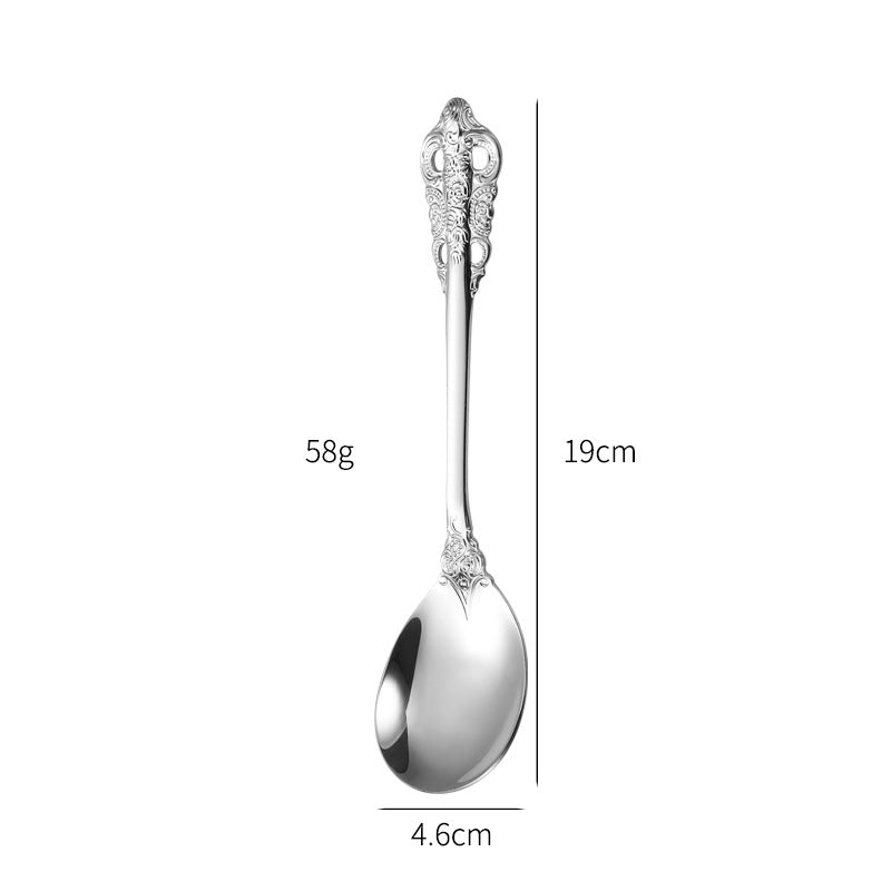 Elegant fish fork with artistic handle design Kalsten