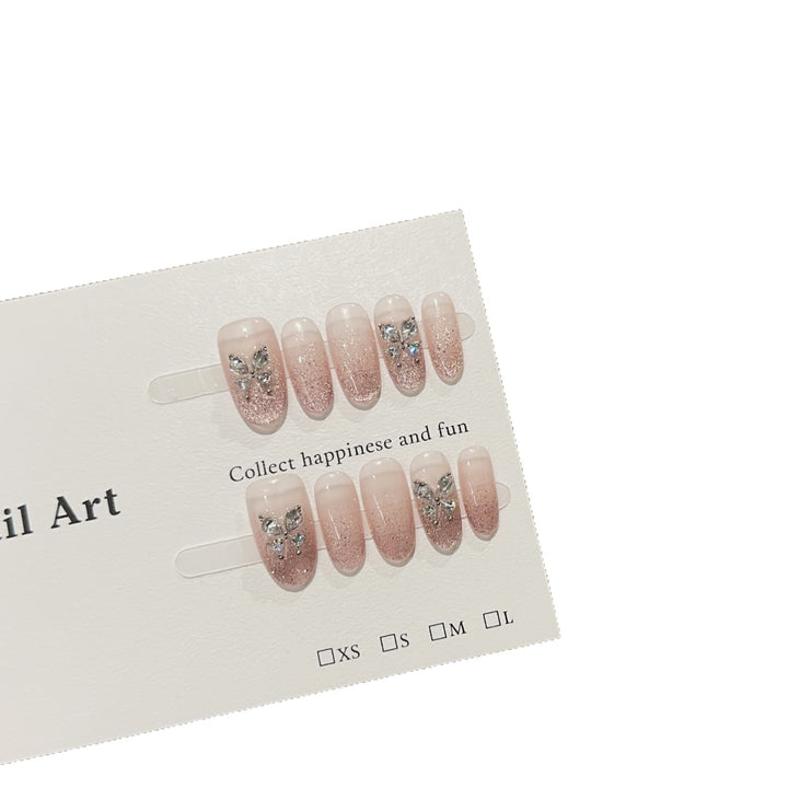 Elegant Butterfly-Themed Nail Art Set