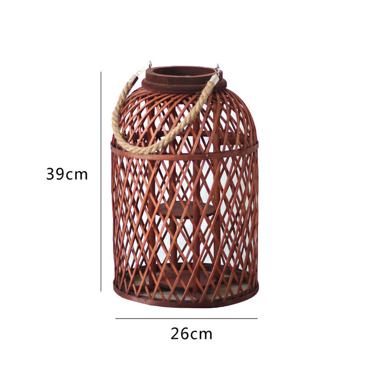 Decorative lantern made of braided material Kalsten