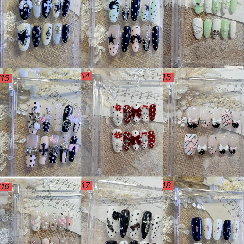 Decorative Press-On Nail Art Set 1790731572
