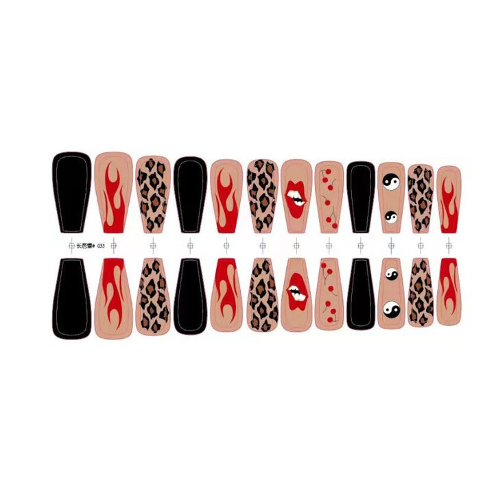 Artificial nails in creative designs with animal and face motifs Kalsten