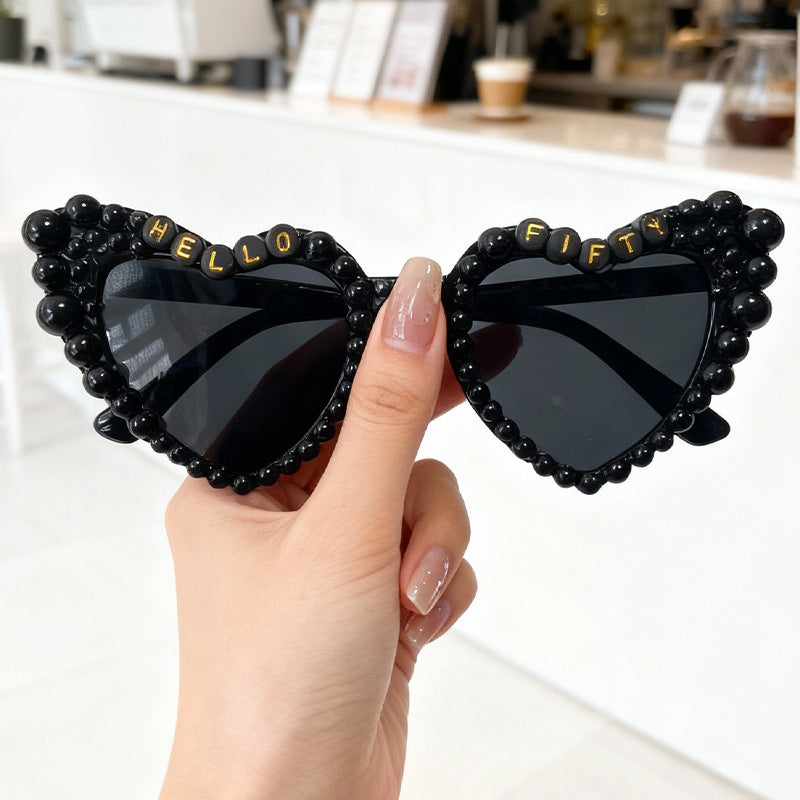Statement Heart-Frame Sunglasses Kalsten
