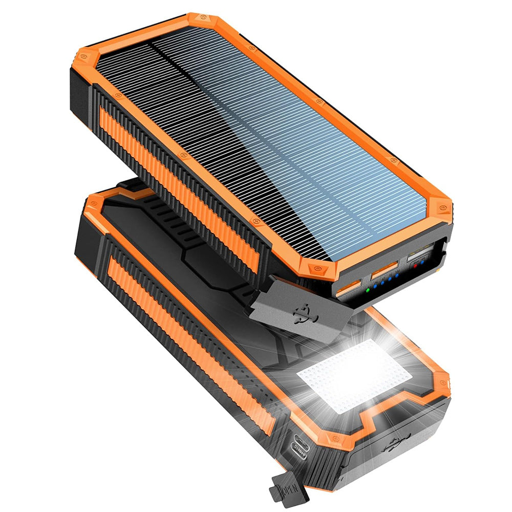 Solar Powerbank with Integrated Flashlight and Fast Charging Function Kalsten