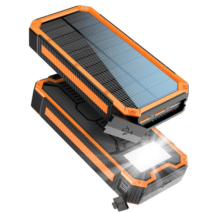 Solar Powerbank with Integrated Flashlight and Fast Charging Function Kalsten