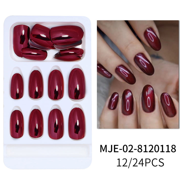 Glossy Press-On Nails Set Kalsten