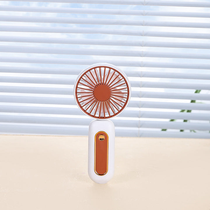 Women's Portable Mini Fan with Ergonomic Handle and Rechargeable Battery Kalsten