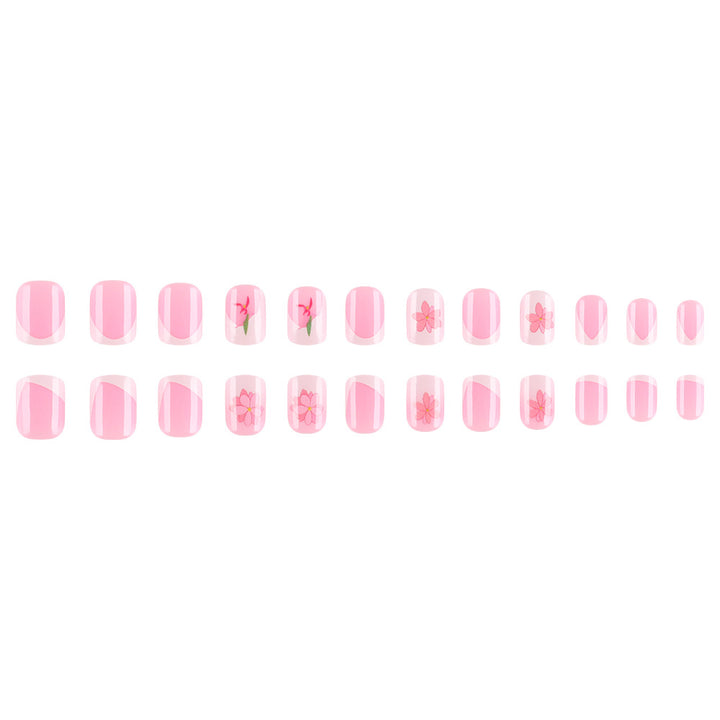 Floral Design Press-On Nail Art Kalsten