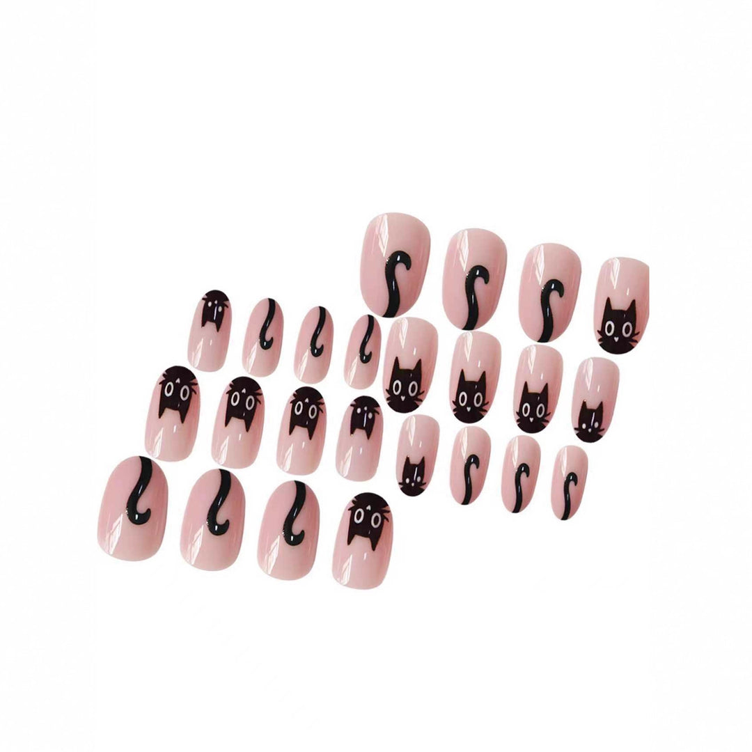 Cat-Themed Nail Art Extensions Kalsten