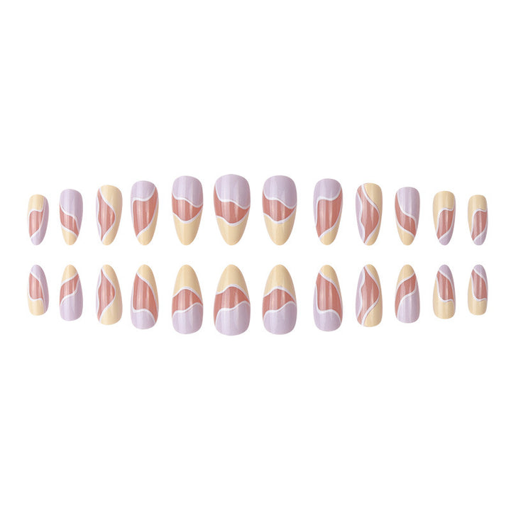 Artistic Abstract Nail Art Extensions Kalsten