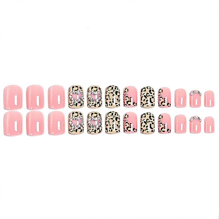 Glamorous artificial nail collection with animal motif and crystal embellishments Kalsten