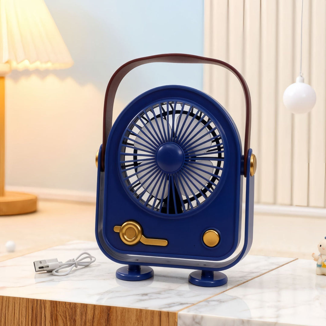 Ladies Portable Mini Fan in Retro Design Kalsten