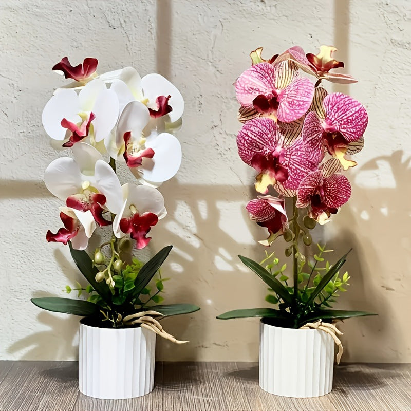 Artificial Orchid Plant Arrangement 1790480695 for Indoor Home Decor Display