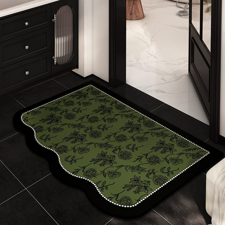 Elegant Floral Entrance Mat