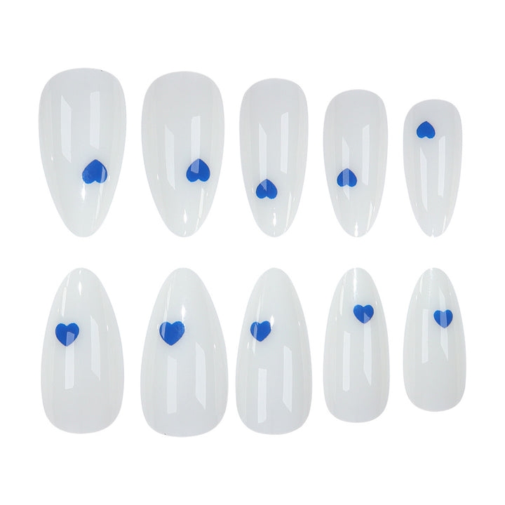 Elegant Heart-Design Press-On Nails Kalsten