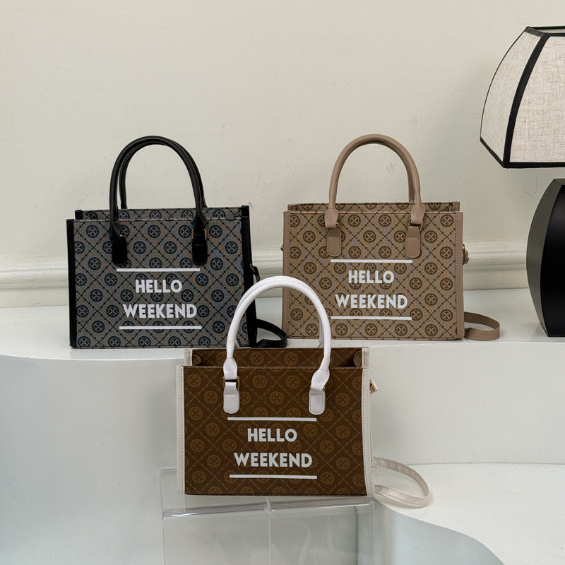 WoStylish Canvas Weekend Tote Bag Kalsten